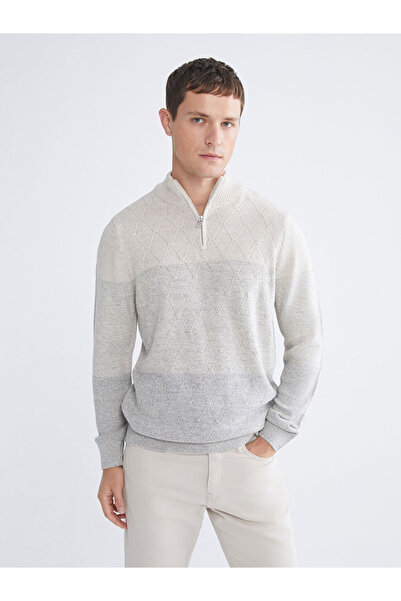 LC Waikiki High Collar Long Sleeve Men's Knitwear Sweater