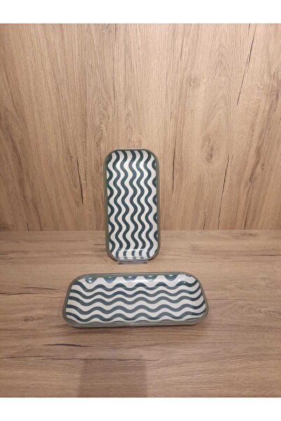 Keramika Boat Plate 2 Pieces 24X12 cm Glossy Digital Printing