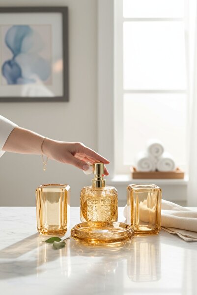 ROY KING AKRİLİK KRİSTAL BANYO SETİ