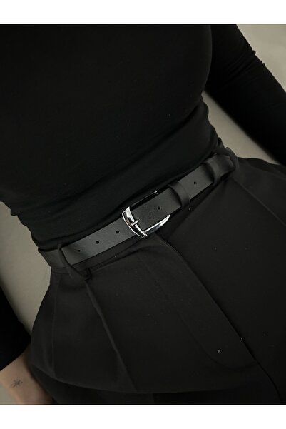 LİA KEMER Model clasic cu cataramă argintie, centură pentru femei, centură pe...