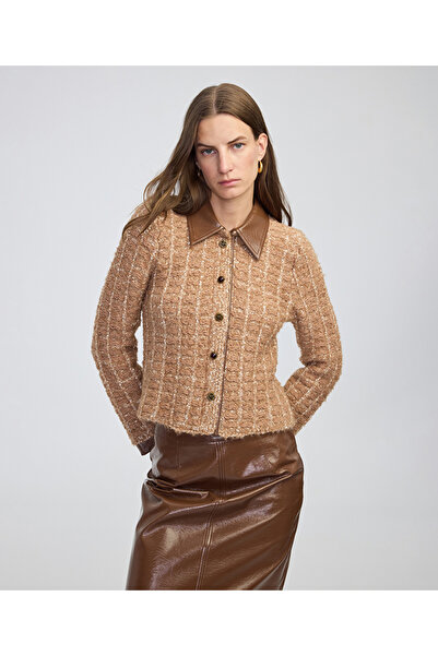 İpekyol Karma Buttoned Contrast Collar Jacket