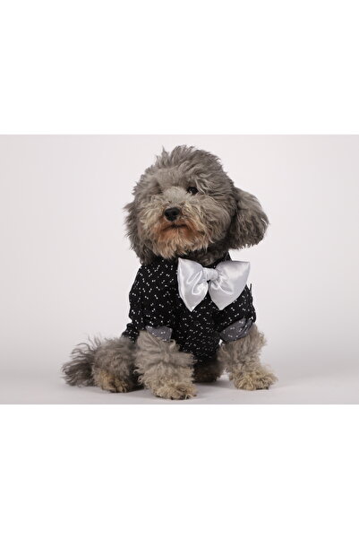 MAXSTYLESPET Dog Cat Bow Tie Patterned Shirt