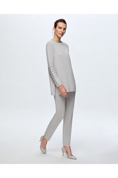 MISS DALIDA T24K-6008 Kolu Taşlı Tunik VİLLA-GREY