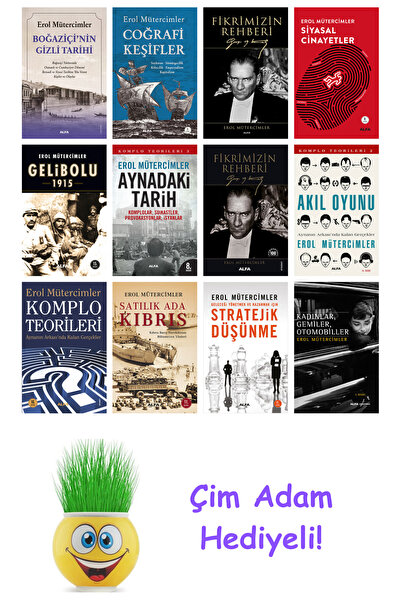 Alfa Yayınları مجموعة كتب إيرول موتيرسيمليز 12 كتابًا + هدية رجل العشب