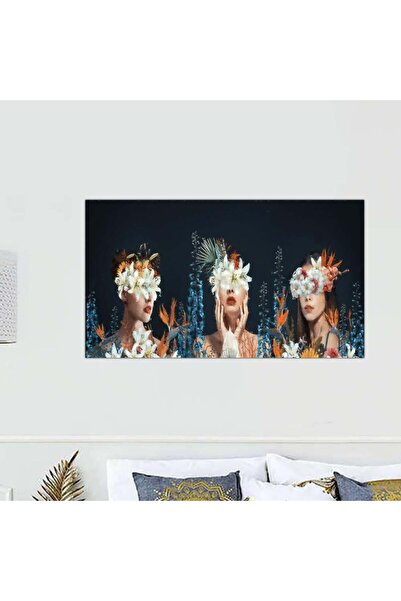 Generic لوحه جداريه مودرن رسمة ثلاثة نساء - 24002