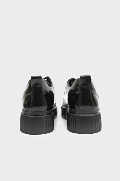 derinet Yüksek Taban Bağcıklı Hakiki Deri Erkek Sneaker