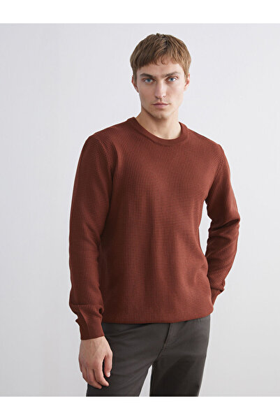 LC Waikiki Create Your Style from Uzg Store | Crew Neck Checkered Men's Knitwear Sweater