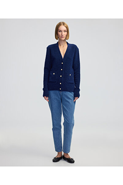 İpekyol Suni inci düğmeli hırka