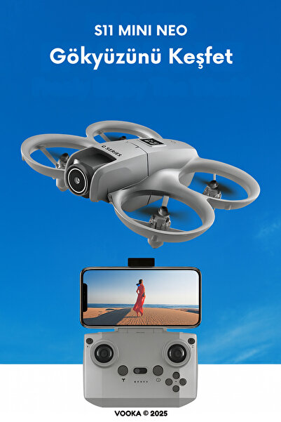 MO DOU S11 MINI NEO Akıllı Drone HD Kamera | Otomatik Takip, Avuç İçi Kalkış,...