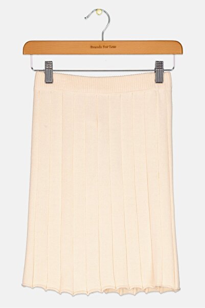 Reserved Kids Girl Crochet Skirt, Cream