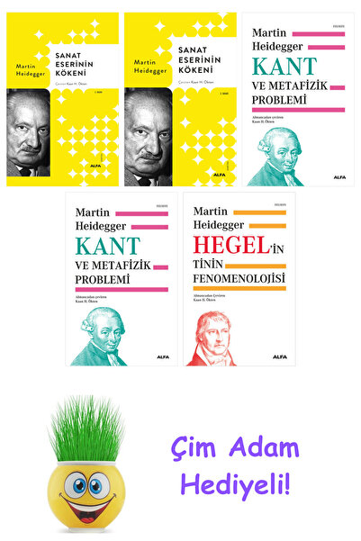 Alfa Yayınları Martin Heidegger 5 Kitap Seti + Çim Adam Hediye