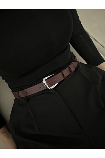 LİA KEMER Model clasic cu cataramă argintie, centură pentru femei, centură pe...