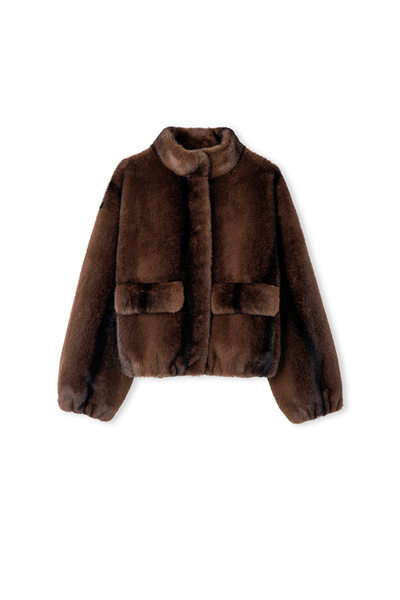 İpekyol Faux Fur with High Collar
