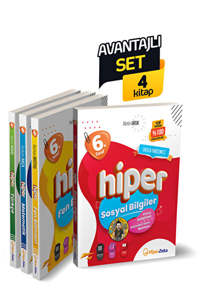 HiperZeka Avantajlı Set 2026 6. Sınıf Hiper Konu Anlatımlı Soru Bankaları