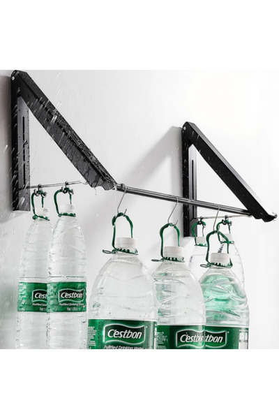 Rovitech Foldable clothes drying rack made of aluminum alloy, 40 x 32.5 x 30 x 4.5 cm, silver