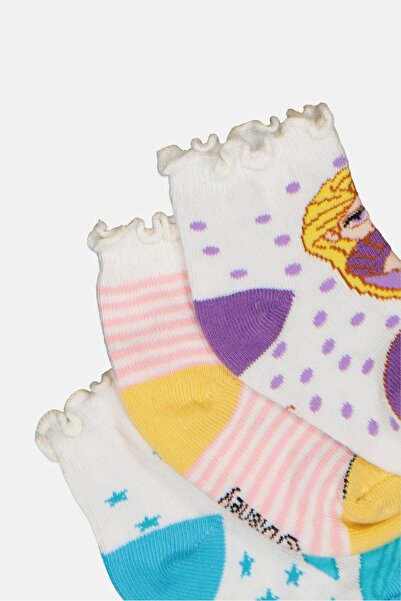 Hamleys Disney X Toddlers Girl 3 Pieces Allover Print Socks, Multicolor