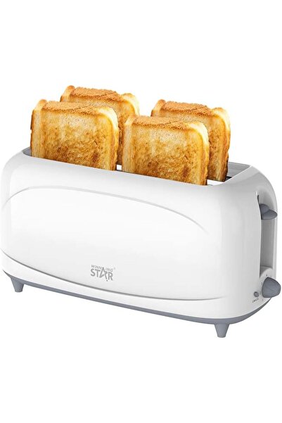 WINNINGSTAR 4-Slice Sandwich & Breakfast Maker 1200W (ST-9360) with 7 Browning Settings, Double-Sided Heating