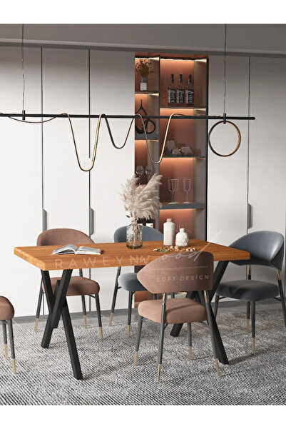 raweyn Alnilam Doğal Ahşap Yemek Masası - 85x140