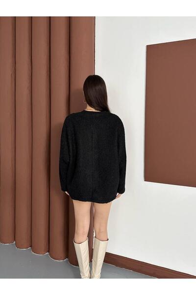 SUYA US WEAR سترة كارديجان مربوطة – نسيج ناعم، تصميم كبير الحجم وأنثوي