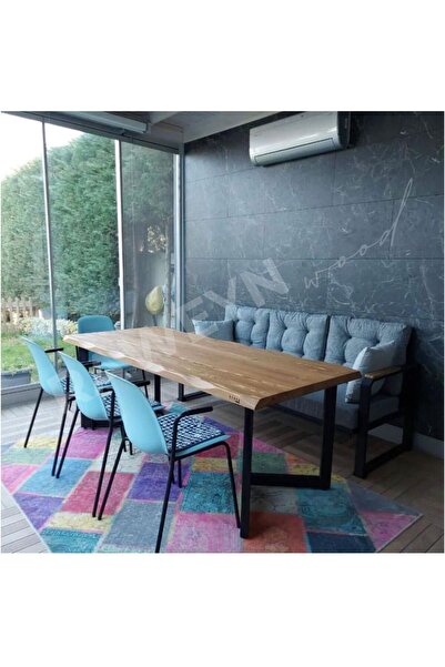 raweyn Arwen Doğal Ahşap Bahçe Masası - 85x120