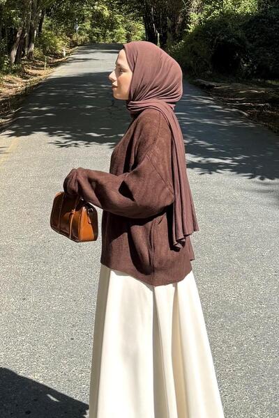 lamelif Self-Patterned Knitwear Sweater Brown