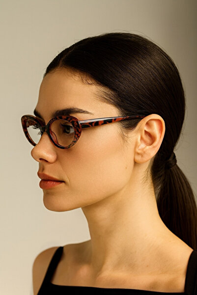 MACERATİ Cat Eye Classic Vintage Leopard Frame Blue Block Blue Light Filter Screen Glasses