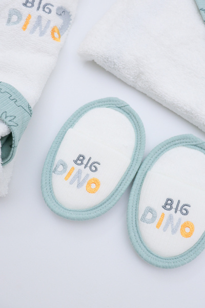 Sitilin Baby Girl Boy Luxury Bathrobe Set Towel Set 100% Cotton Fabric 0-2 Years Old Stl7102