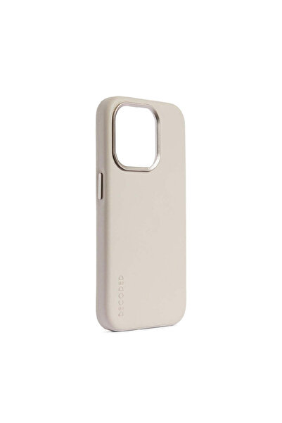 Apple Husă de protecție Decoded cu MagSafe pentru iPhone 15 Pro, piele, bej