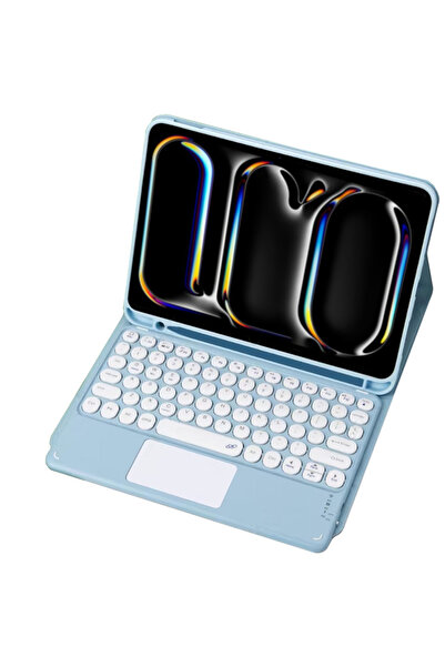 Other Husă cu tastatură Bluetooth pentru iPad Pro 11 Gen5 cu touchpad (albastru)