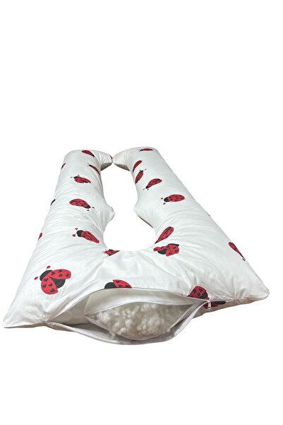 OEM Pregnancy pillow, Ema, multifunctional, 3 in 1, U-shaped, removable cover, cotton, 135x75 cm