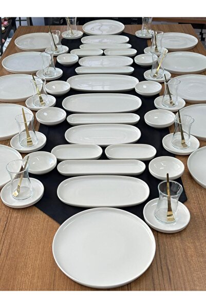 MD MİMOZA DEKOR Kahvaltı Takımı 70 Parça 12 Kişilik Porselen