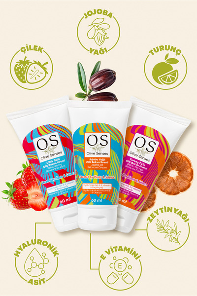 Olive Senses 3' Cream Set