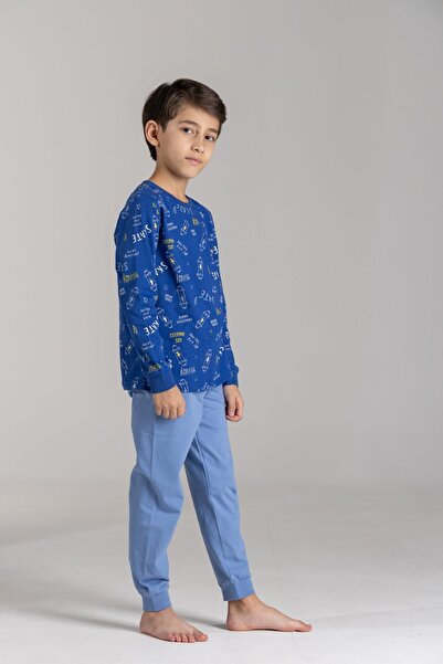 Bumbăcel Pijama pentru băieți cu imprimeu