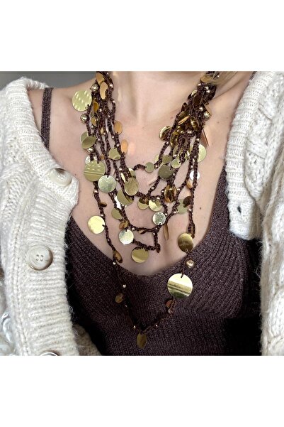 Alice İsstanbul Marka Örgü Pullu Kolye