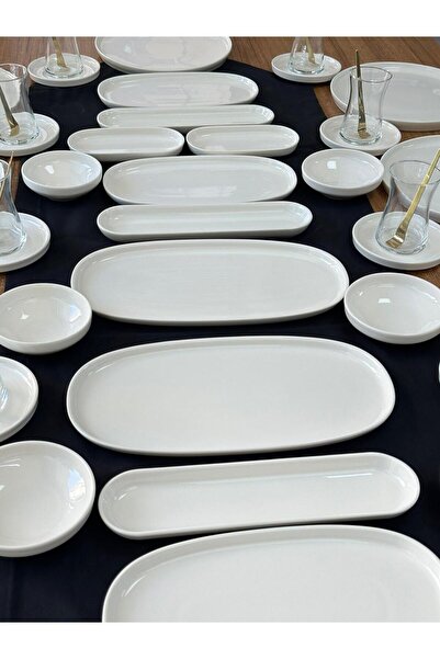 MD MİMOZA DEKOR Kahvaltı Takımı 70 Parça 12 Kişilik Porselen