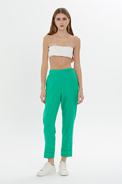 GİZİA Beli Lastik Detaylı Double Paça Açık Pantolon