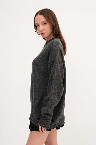 Addax Crew Neck Basic Knitwear Sweater K2918