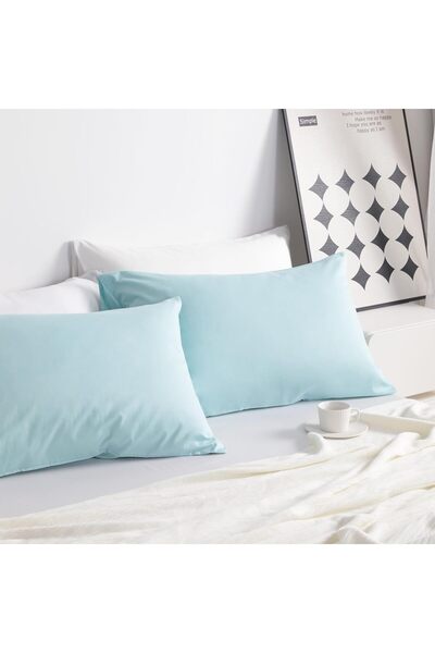İz Home Premium Pillowcase Set |   2 Pieces |   Model with Cover |   7 Colors |   Cotton Fabric |   50X70 cm Net Size