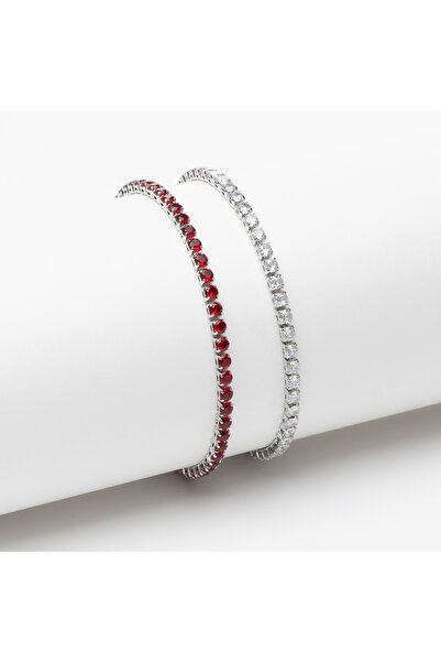 ElectraStore Set of 2 Cherry Tennis Bracelets