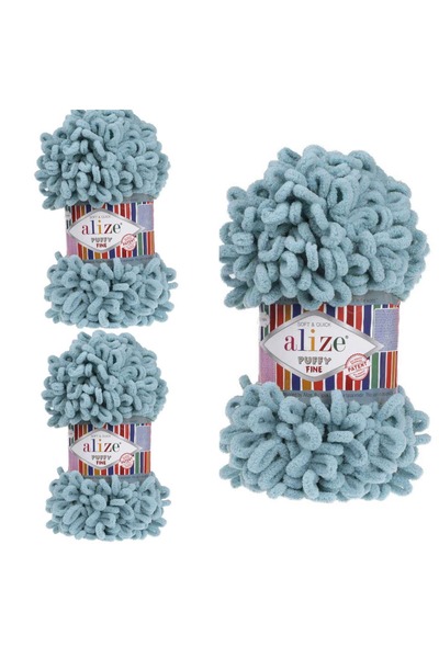 ÇEÇEN HOME (3 ШТУКИ) Puffy Fine (ТОНКА) Ручна пряжа 144 - 100 г. 14,5 м. Пряжа для в'язання на пальцях