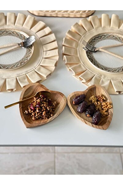 Maison Avf Σετ 2 Βοηθητικών Είδη Οργάνωσης Μποέμικου Μοντέλου Ξύλινης Καρδιάς