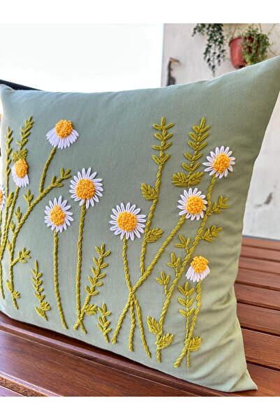 punchatolyem Panch Punch Daisy Model Handmade 43X43 cm Mint Green Color