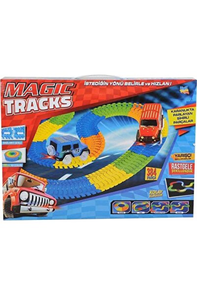 TOYSTURKA Pilli Magic Tracks Yol Set Oyuncak Katlanabilen Yol Seti