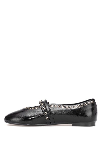 Ayakkabı Fuarı Elit PM567 K1065 Γυναικεία Μπαλαρίνα Μαύρη