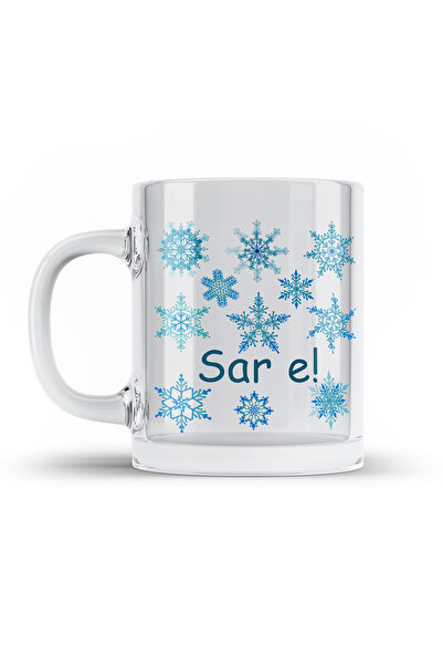 ZERYA كوب زجاجي شفاف بتصميم ساريه - كوب ساريه