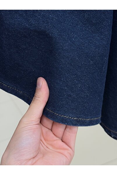 BENAHOLL Mahsa Belted Denim Poncho-Ls7778 Denim Color