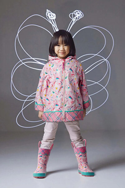 Stephen Joseph Αδιάβροχο με κουκούλα για κορίτσια, με επένδυση από πολυουρεθάνη