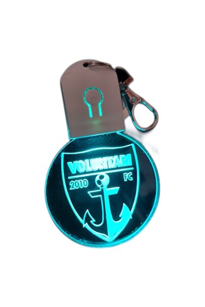 T&M Personalizare Breloc cu LED din acril Voluntari FC, fotbal, cu baterie, r...