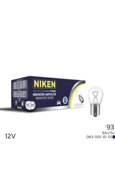 Niken 12V 93 Ampul YT BAU15S (10'lu)