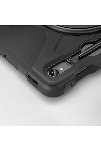 Other Husă Armor cu suport și curea pentru Galaxy Tab S9/ S9 FE (negru)